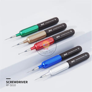 RF4 RF-SD10 Superhard Gold Steel Screwdriver Kit Precision Repair Bolt Mobile Phone Clock Watch Disassembly Relieve Stress