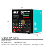 RF4 RF-3005D Pro Digital Smart Power Meter with Intelligent Temperature Sensing and Automatic Heat Dissipation