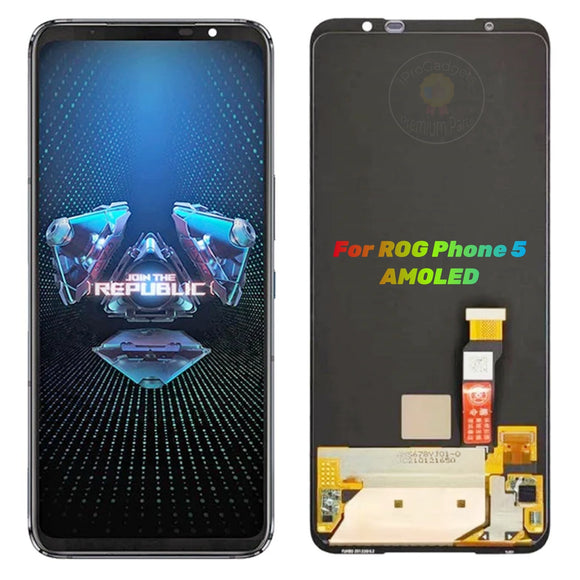 Reemplazo para Asus ROG Phone 5 ZS673KS I005DB I005DA 1B048IN pantalla LCD Original MONTAJE DE digitalizador con pantalla táctil OEM