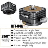 Bafang BFJ-04A Quick Release Plate System QR Mount Plate Aluminum Alloy 360 ° Rotatable