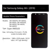 Replacement AMOLED Display Touch Screen for Samsung Galaxy A6+ 2018 SM-A605F