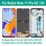 Replacement AMOLED Display Touch Screen With Frame for Xiaomi Redmi Note 11 Pro 4G/5G