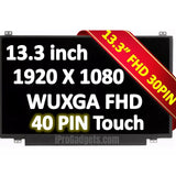 Replacement New Display NV133FHM-T00 NV133FHM T00 13.3 inch LCD Touch Screen IPS Panel EDP 40pins FHD