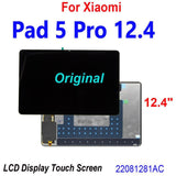 Replacement for Xiaomi Mi Pad 5 Pro 12.4 inch 22081281AC LCD Touch Screen Assembly