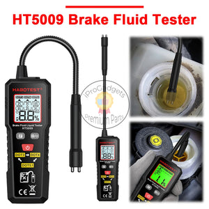 HT5009 Digital Auto Brake Liquid Oil Detector High Precision Automobile Brake Fluid Content Detector for DOT3/DOT4/DOT5.1