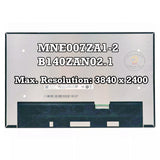 Replacement LCD Display Screen MNE007ZA1-2 B140ZAN02.1 4K QHD Panel