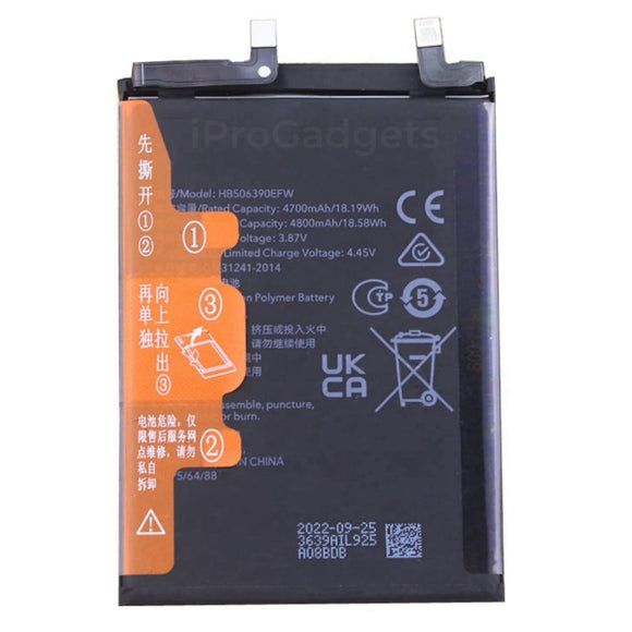 Replacement New Battery HB506390EFW For Honor 60 Pro TNA-AN00