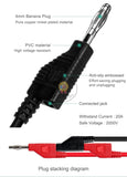 BST-090-JP Superconducting Copper Silicone PVC Expansion Dock Interface Cable with Stacked Banana Plug DC Output Power Supply