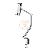 Long Arm Tablet Phone Holder Stand Aluminium Alloy 360 Rotation Folding Desktop Phone Holder Shooting Elongated Bed Holder