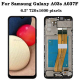 Reemplazo LCD Original para Samsung Galaxy A03s A037 A037F A037M A037FD pantalla táctil digitalizador con marco piezas OEM