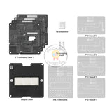 Amaoe Magnetic Middle Layer Reballing Platform/Stencil for iPhone X-15 Pro Max Planting Tin Stencil Set