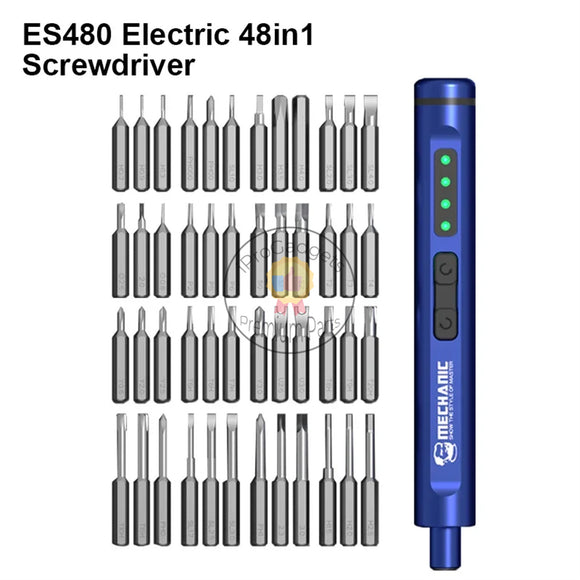 Mechanic ES480 48in1 Universal Electric Screwdriver Set for Electronic Products Maintenance Mobile Phone Disassembly Repair Tool