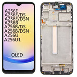 Replacement Display For Samsung Galaxy A25 5G A256B A256E A256U OLED Touch Screen With Frame Assembly