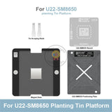 Amaoe U22 0.12mm BGA Reballing Stencil Platform Set for Qualcomm Snapdragon 8Gen3 SM8650