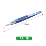 Relife RT-11E/RT-15E Precision Titanium Alloy Anti-static Ceramic Tweezers for Mobile Phone Maintenance Tools