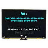 Replacement Full Display for Dell Precision 5560 5570 15.6" FHD+ LCD Screen Complete Assembly 2VYMF 1F68H