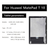 Replacement LCD Display Touch Screen for Huawei MatePad T 10 9.7 AGRK-L09 AGRK-W09 AGR-L09