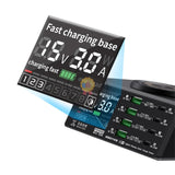 Charger Qianli MEGA-IDEA B640 PQ687 PQW110 Digital Display Desktop Power Supply 6-way for Phone iPad Multi Interface USB Charging Tool