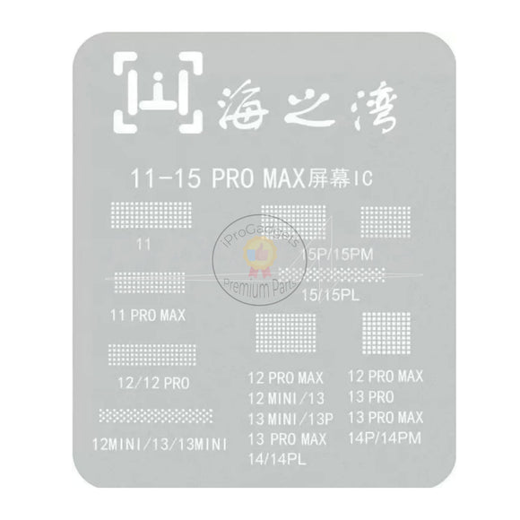 BGA Reballing Stencil IC Protection for iPhone 11 to 15 Pro Max