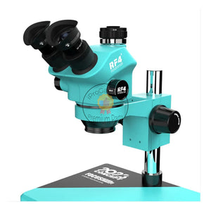 RF4 RF-7050Pro 7-50X Triocular Synchronous Microscope Phone PCB Electronic Component Repair Magnification Knob 6 Gear Locking Zo