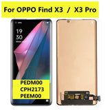 Reemplazo para el conjunto de pantalla táctil LCD AMOLED Oppo Find X3 PEDM00