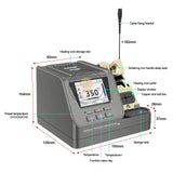 GVM H3 3-in-1 Smart Soldering Station 2S Rapid Heating Supports T245/T210/T115 Handles For Mobile Phone Repair