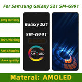 Replacement AMOLED Display Touch Screen With Frame For Samsung Galaxy S21 5G G991 G991F G991U SM-G991B