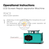 RF-PEACE RF4 Large Suction LCD Separator 110/220V Built in Vacuum Pump Mobile Phone Touch Screen Removal Maintenance Tool