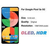 Reemplazo para Google Pixel 5A 5G AMOLED pantalla LCD montaje de pantalla táctil OLED OEM grado A piezas de reparación probadas