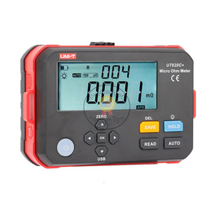 UNI-T UT620C Plus Professional Digital Ohm Meter 0.001mΩ~300.0kΩ Auto & Manual Range Micro Ohmmeter DC Low Resistance Tester