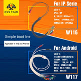 OSS W117 W116 Dedicated Power Cable for iPhone and Andriod