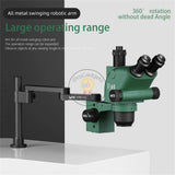 MaAnt JX-02 Robotic Arm Microscope Articulating Arm Bracket Rotatable Large Operating Range Metal Forging Folding Stand