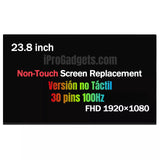 Replacement New Display for Lenovo IdeaCentre AIO 3 24IRH9 23.8 inch LCD Screen Non-Touch