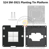 Amaoe S24 Reverse Middle Layer Planting Tin Platform Set Suit for Samsung SM-S921U Motherboard Middle Layer Steel Mesh Template