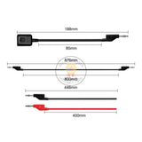 BST-090-JP Superconducting Copper Silicone PVC Expansion Dock Interface Cable with Stacked Banana Plug DC Output Power Supply