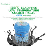 Relife RL-404 Lead-free Low Temperature Melting Point 138°C Degrees Tin Paste