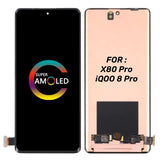 Replacement AMOLED Display Touch Screen For Vivo X80 Pro iQOO 8 Pro V2185A V2145 V2141A I2017