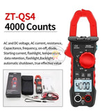 ZOYI ZT-QS4 6000 Counts True RMS Capacitance NCV Ohm Hz Transistor Digital Clamp Meters Multimeter 600A Tester AC/DC Current