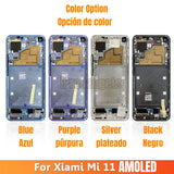 Replacement AMOLED Display Touch Screen With Frame For Xiaomi Mi 11 M2011K2G M2011K2C 