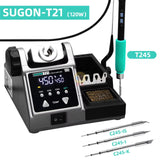 SUGON T21 Soldering Station Compatible Original Soldering Iron Tip Temperature Welding Rework Station 210/245/115 Handle Control