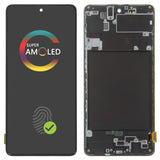 Replacement AMOLED LCD Display Touch Screen With Frame for Samsung Galaxy A71 A715 SM-A715F