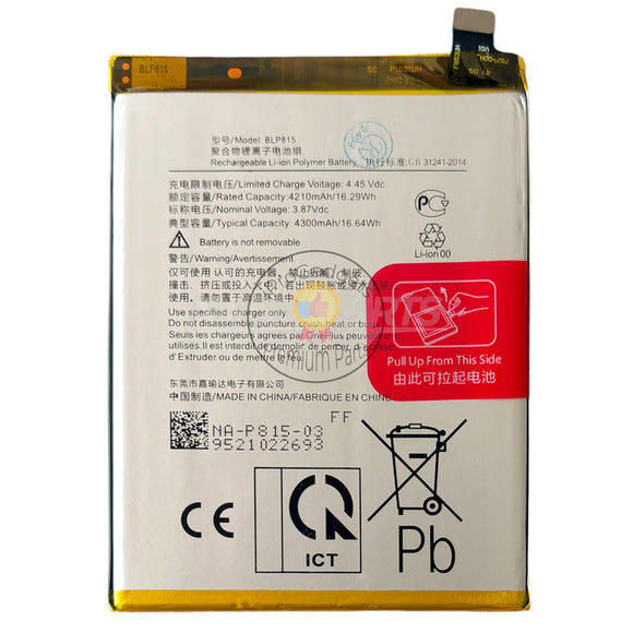 Replacement Battery for OnePlus Nord CE 5G Repair Parts Premium Quality BLP845