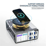 Aixun DP20 High Power Switched-mode Power Supply 2.4 Inch IPS HD Display Wired/Wireles Charging Desktop Smart Fast Charger