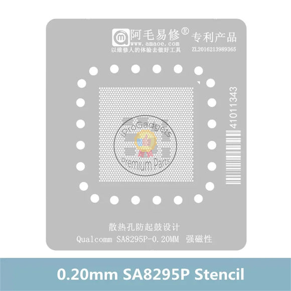 Amaoe 0.20mm Qualcomm SA8295P Car Cockpit Development Board IC Chip BGA Reballing Stencil