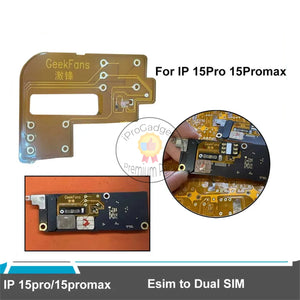 GeekFans Built-in Integrated Cable Not Damage Screen Dual Card to Dual Single Card Cable Support for iPhone 15Pro 15Pro Max