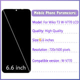 Replacement New Display For Wiko T3 W-V770 LCD Touch Screen Digitizer Assembly