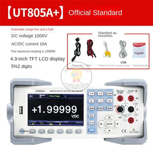 UNI-T UT805A+ Full-Range Anti-Burning True RMS Desktop Digital Multimeter with Temperature Testing