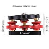 Puluz Tri-wheel Adjustable Leveling Camera Base Aluminum Alloy Ball Head for DSLR Camera Tripod Head Accessories