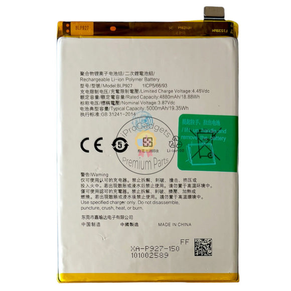 Replacement Battery for OnePlus Nord CE 2 Lite Repair Parts Premium Quality BLP927