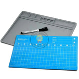 TE-712 Universal Silicone Mat Desktop Work Pad ESD Magnetic Repair Platform 2 IN1 for SMD BGA Soldering Station Repair Tools Pad